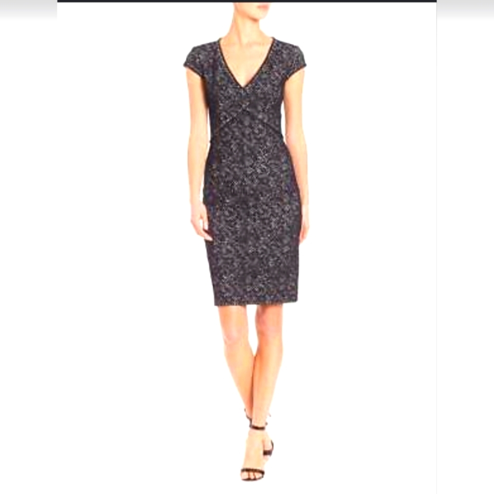 ST. JOHN COLLECTION  Textured Bodycon Dress